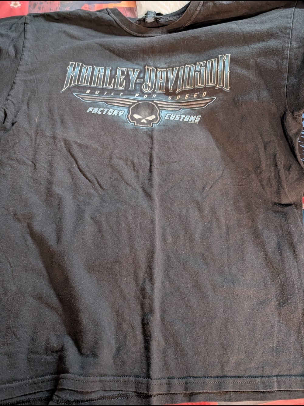 Harley-Davidson Black Graphic Tee with Skull Logo